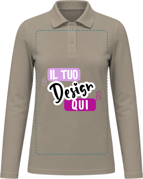 B&C My Polo 180 LS Donna