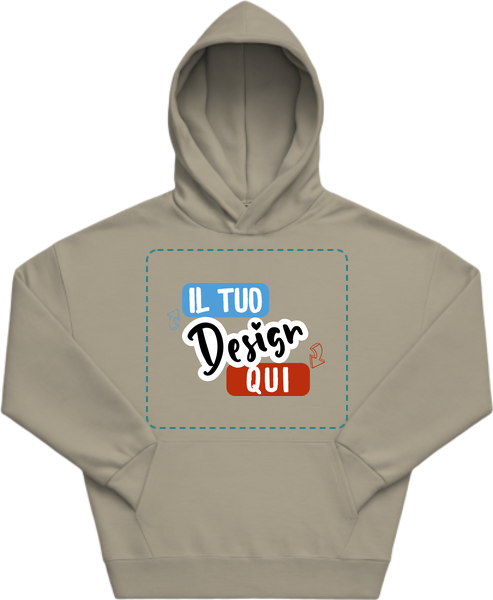 B&C Influence felpa con cappuccio oversize