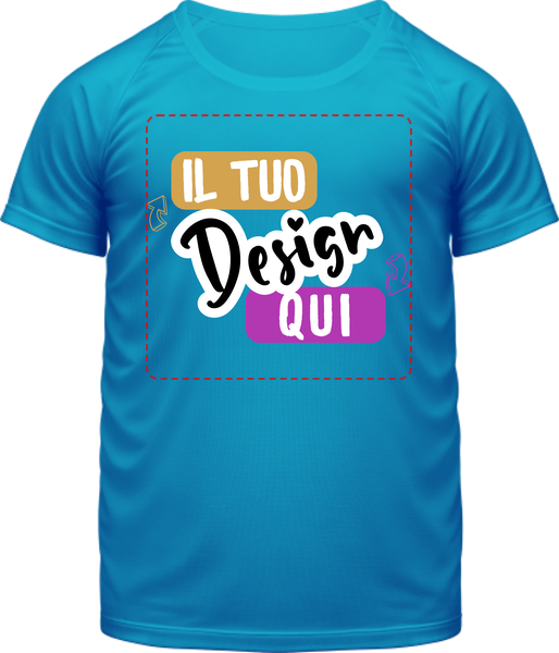 T-shirt Sportiva Raglan per Bambini T Sporty
