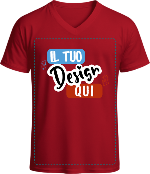 T-Shirt Gildan Soft-Style con Scollo a V