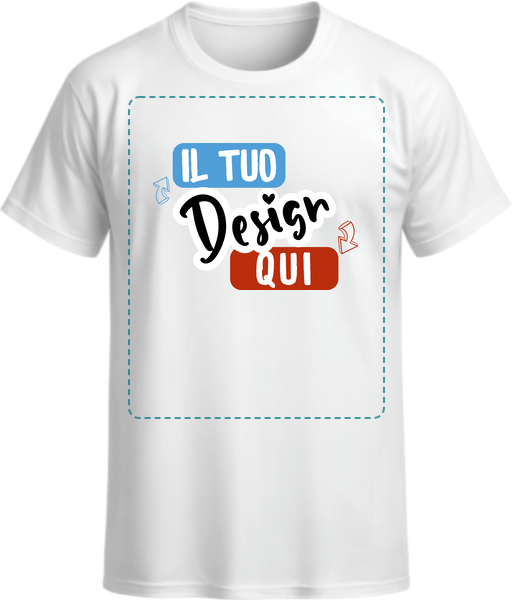 T-Shirt B&C #E150 da Uomo Bianca in Offerta