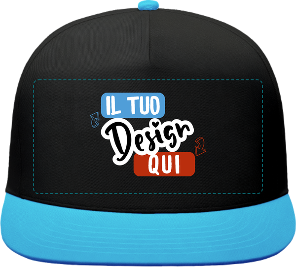 Cappellino Bicolore con Visiera Dritta