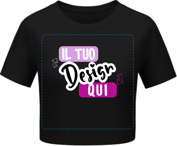 T-Shirt Crop-Top da Donna BYB