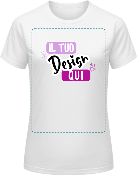 Offerta B&C #E150 T-shirt Donna Bianca